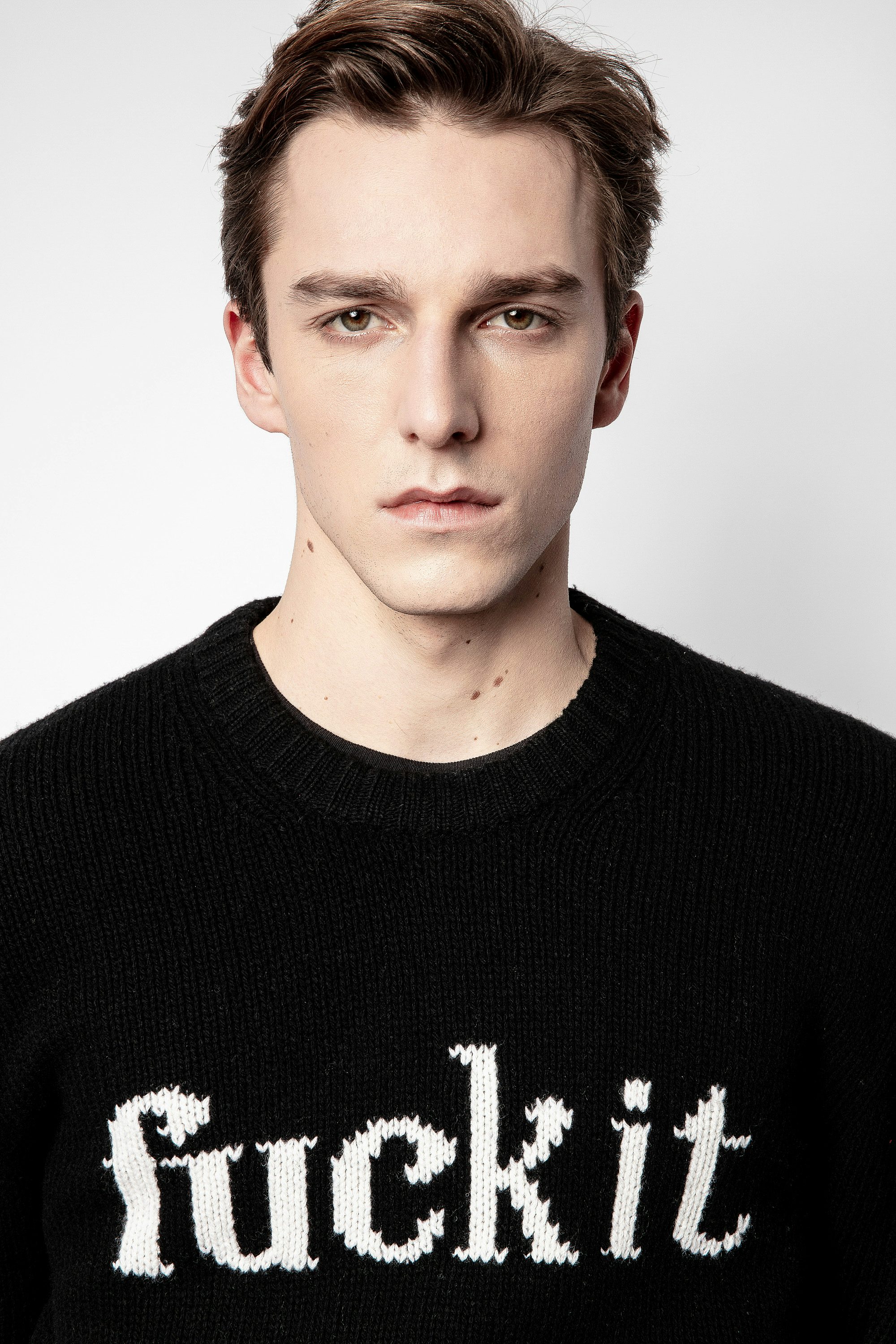 Pullover Raphael - Schwarzer Herrenpullover